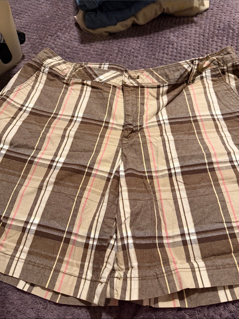 Liz Claiborne Brown Plaid Women's Shorts